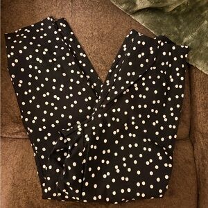 Black and White Polka Dot Pants